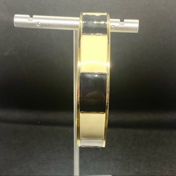 J. Crew Black & White Enamel Bangle Bracelet - Picture 2 of 6